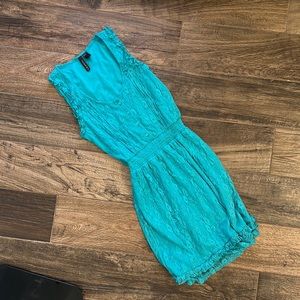 Teal blue dress